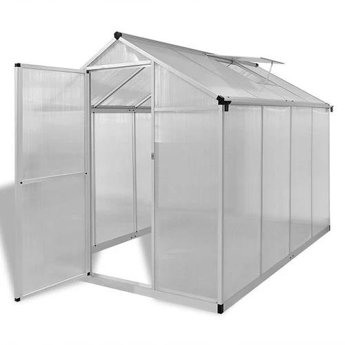 vidaXL Reinforced Aluminium Greenhouse with Base Frame 9.025 m² by vidaXL