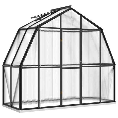 vidaXL Greenhouse with Base Frame Anthracite 3.3 m² Aluminium - Greenhouse