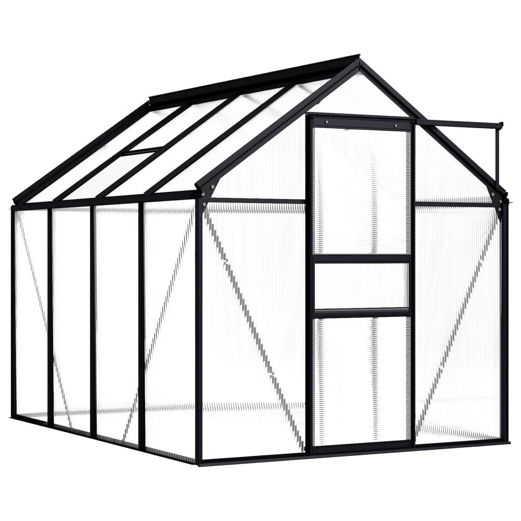 vidaXL Greenhouse Anthracite Aluminium 3.61 m² - Greenhouse