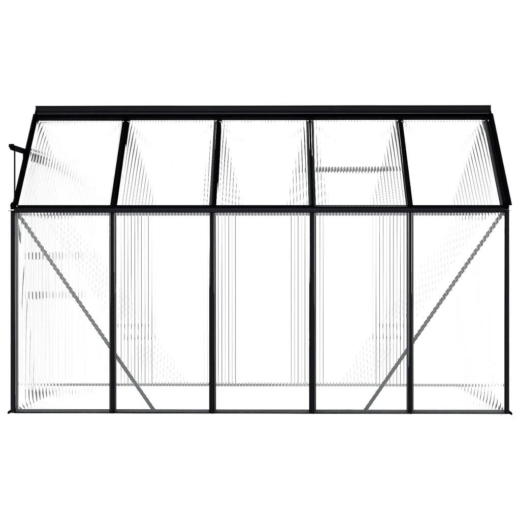 vidaXL Greenhouse Anthracite Aluminium 3.61 m² - Greenhouse