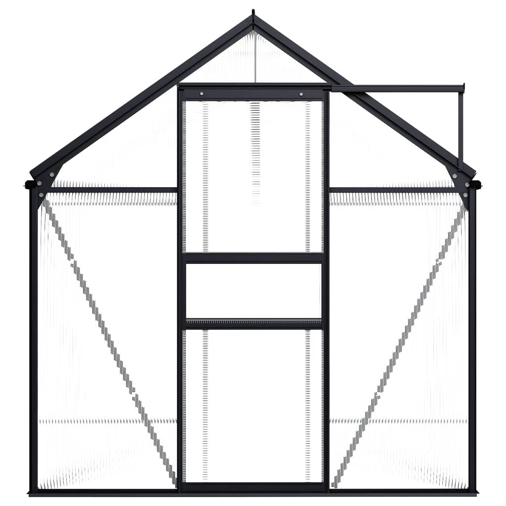 vidaXL Greenhouse Anthracite Aluminium 3.61 m² - Greenhouse
