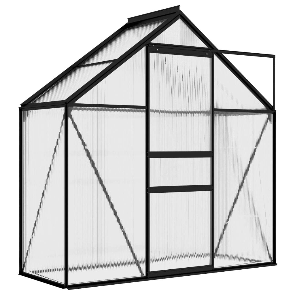 vidaXL Greenhouse Anthracite Aluminium 3.61 m² - Greenhouse