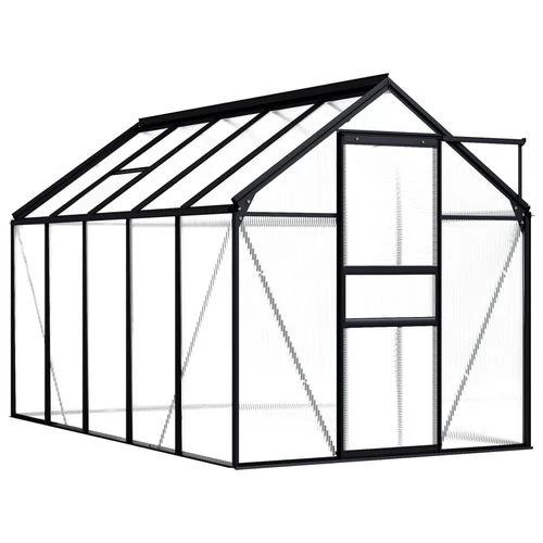 vidaXL Greenhouse Anthracite Aluminium 3.61 m² by vidaXL