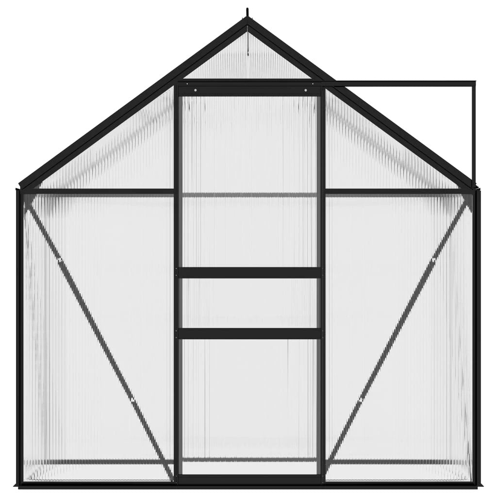 vidaXL Greenhouse Anthracite Aluminium 3.61 m² by vidaXL