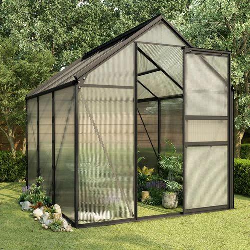 vidaXL Greenhouse Anthracite Aluminium 3.61 m² by vidaXL