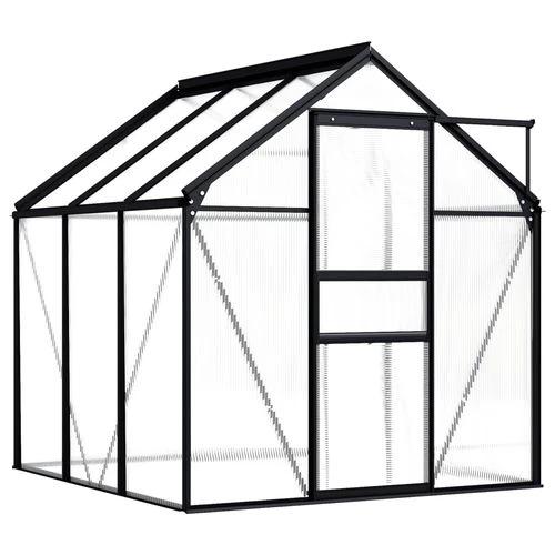 vidaXL Greenhouse Anthracite Aluminium 3.61 m² by vidaXL