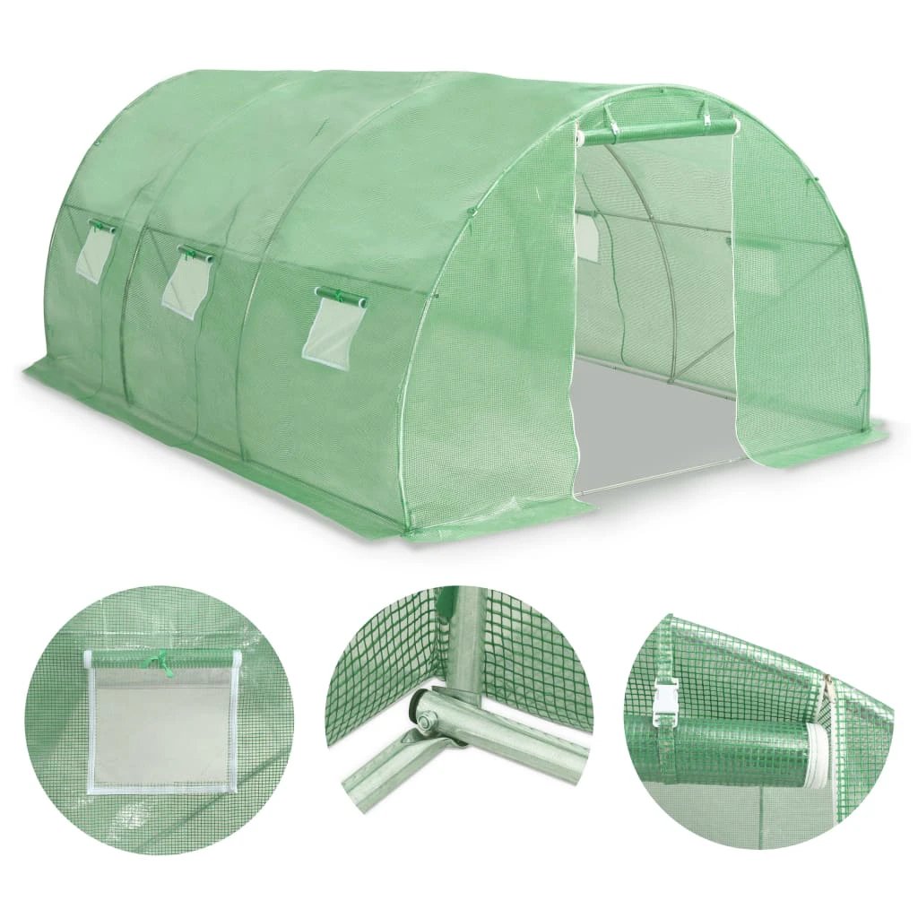 vidaXL Greenhouse 45 m² 15x3x2 m - Greenhouse