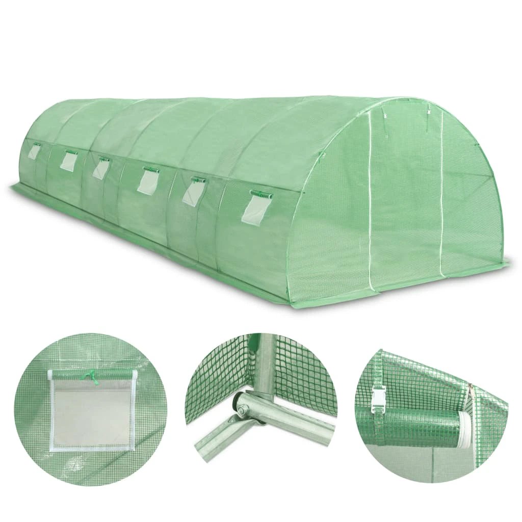 vidaXL Greenhouse 45 m² 15x3x2 m by vidaXL