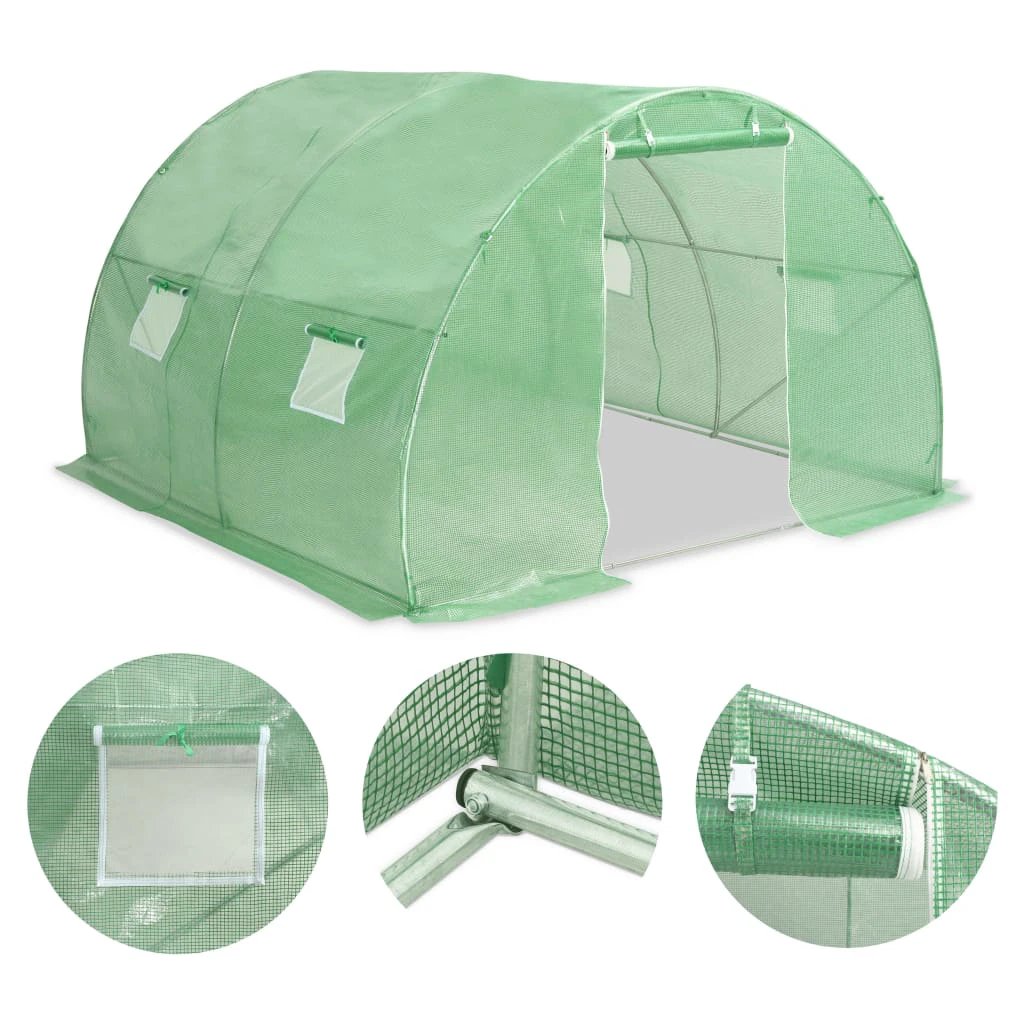 vidaXL Greenhouse 45 m² 15x3x2 m by vidaXL