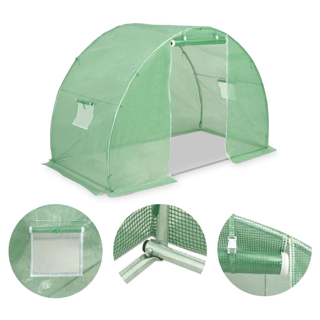 vidaXL Greenhouse 45 m² 15x3x2 m by vidaXL