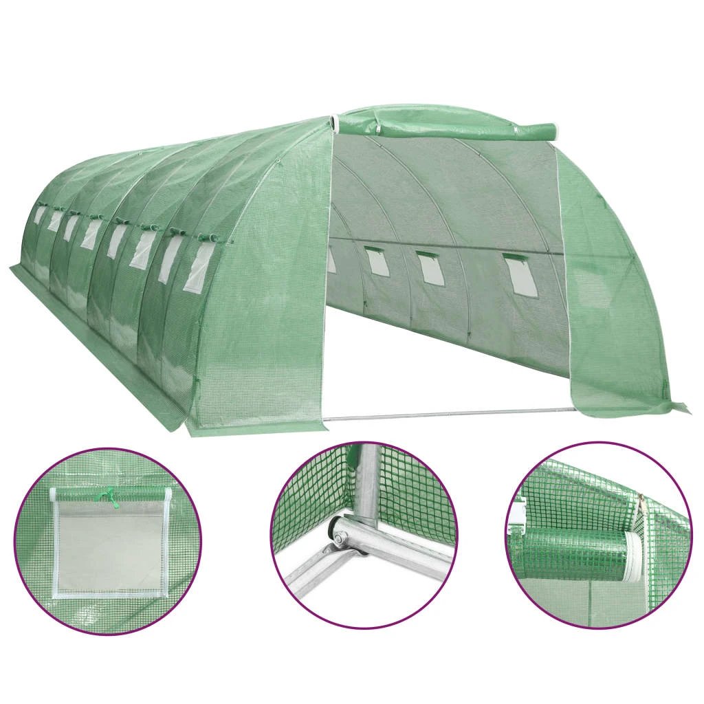 vidaXL Greenhouse 45 m² 15x3x2 m - Greenhouse