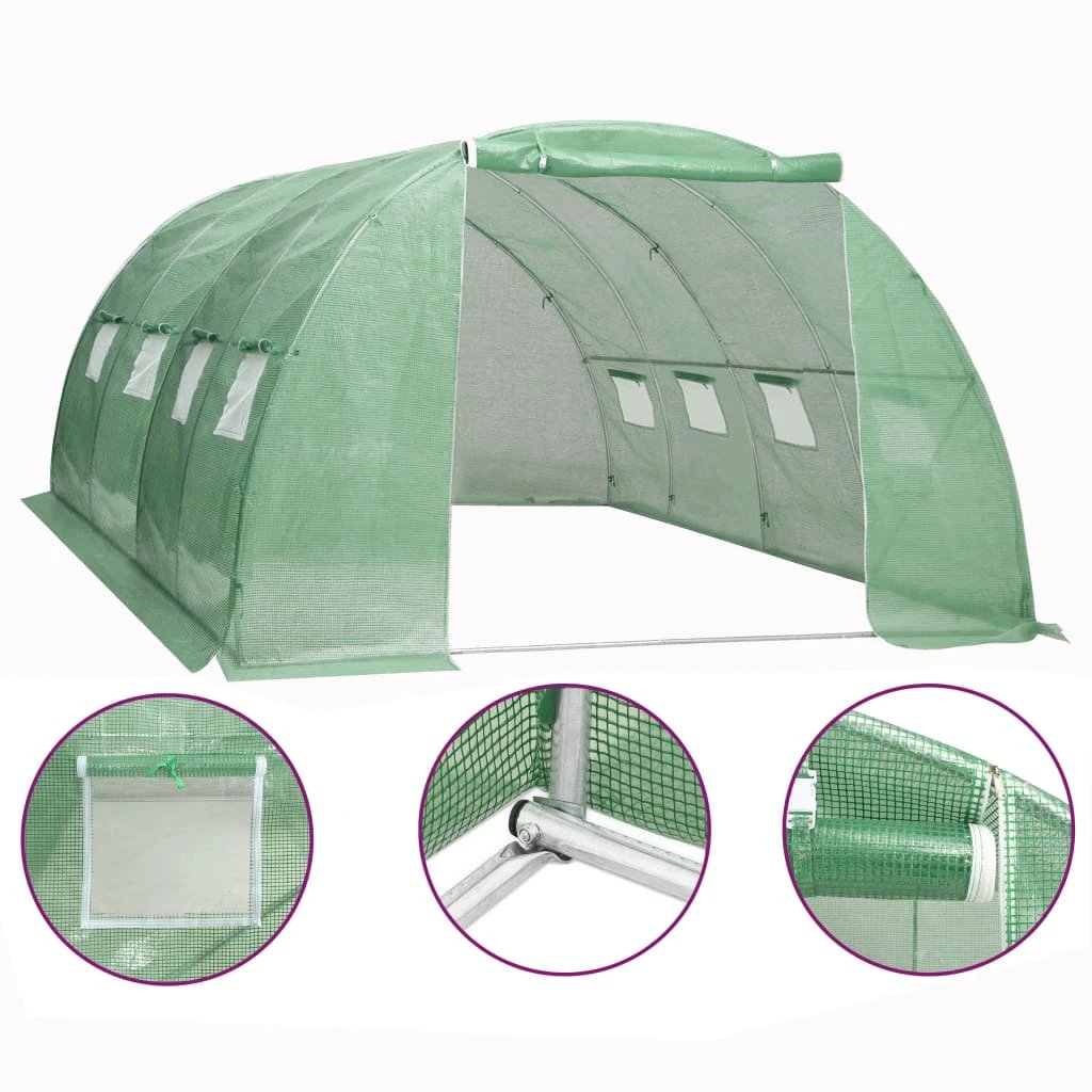 vidaXL Greenhouse 45 m² 15x3x2 m - Greenhouse
