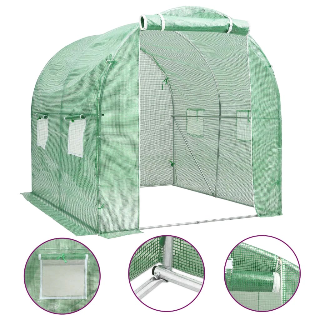 vidaXL Greenhouse 45 m² 15x3x2 m by vidaXL