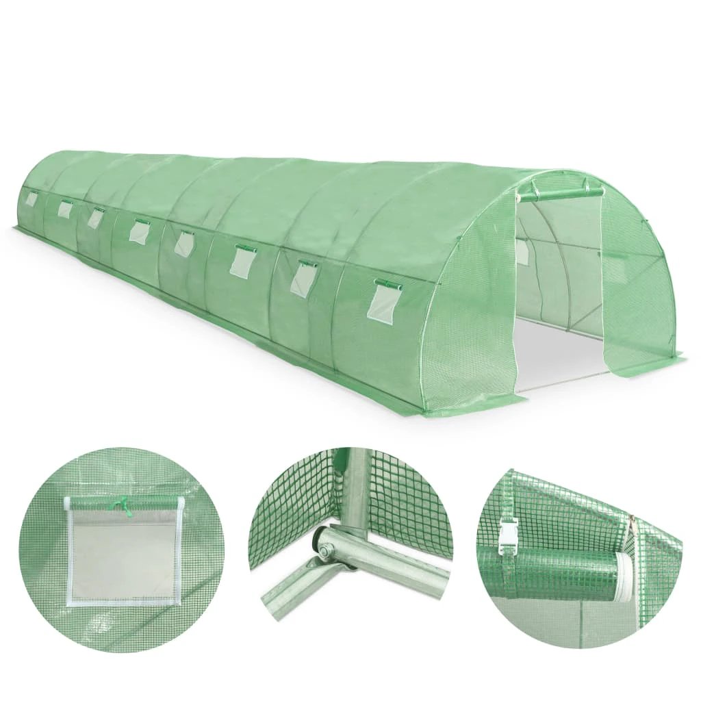 vidaXL Greenhouse 45 m² 15x3x2 m - Greenhouse