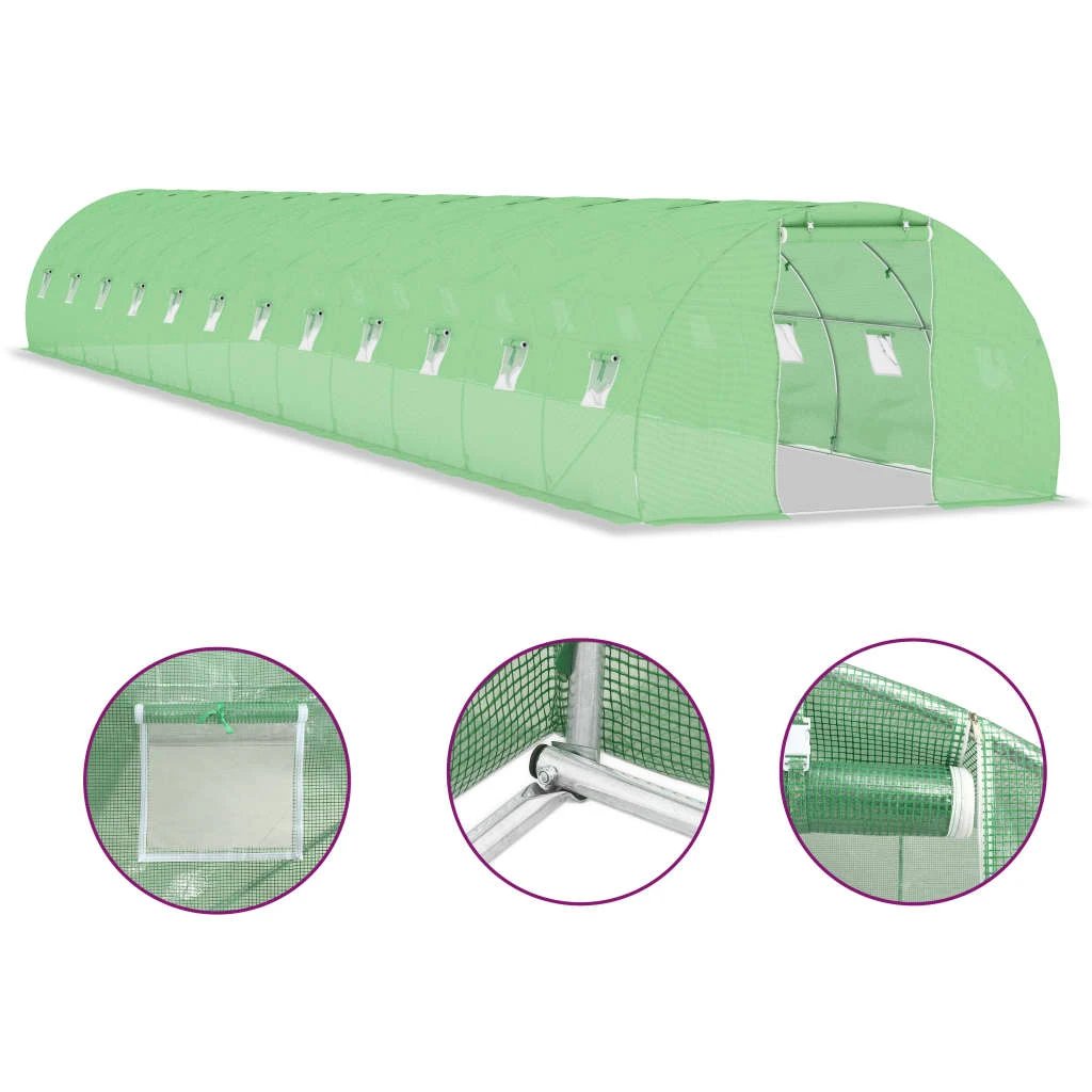vidaXL Greenhouse 45 m² 15x3x2 m - Greenhouse
