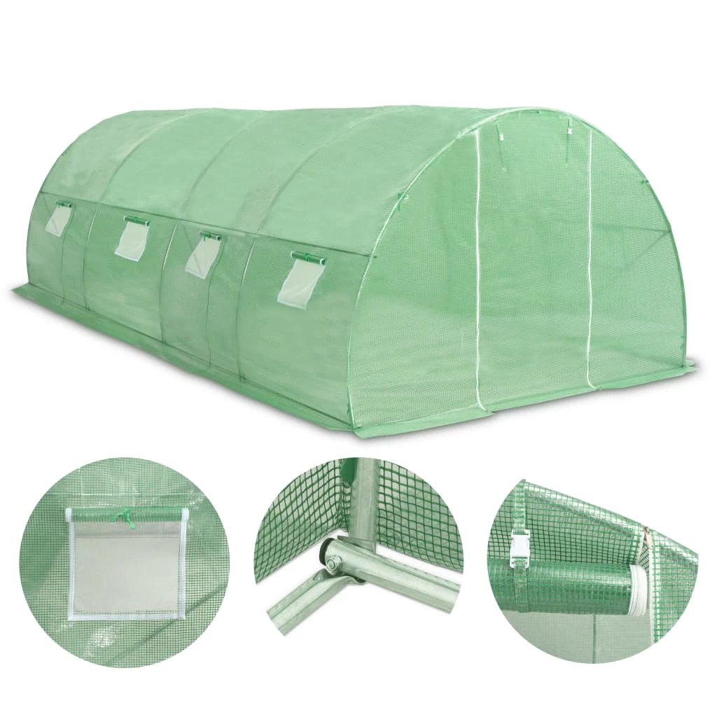 vidaXL Greenhouse 45 m² 15x3x2 m by vidaXL