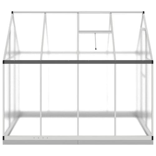 vidaXL Greenhouse with Base Frame Silver 224x169x202 cm Aluminium by vidaXL