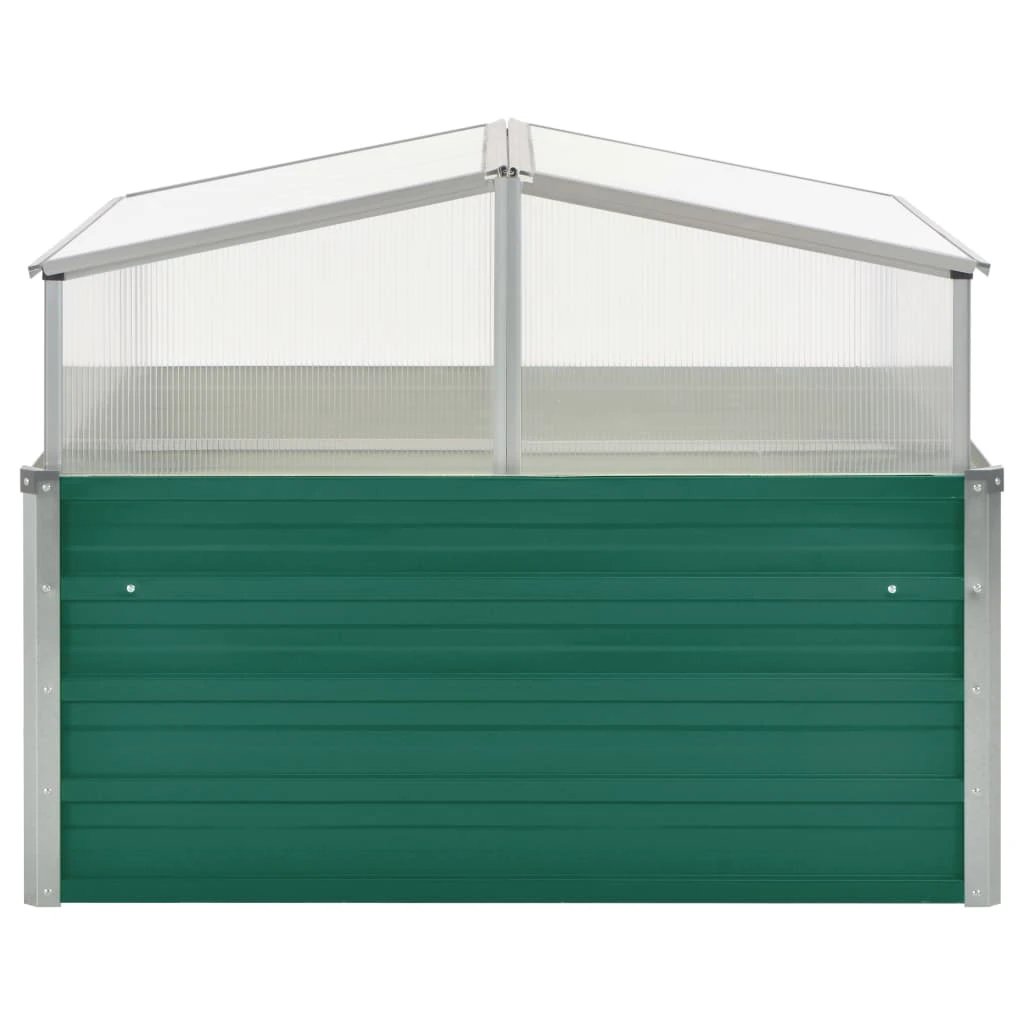 vidaXL Greenhouse Brown 100x100x85 cm Galvanised Steel by vidaXL