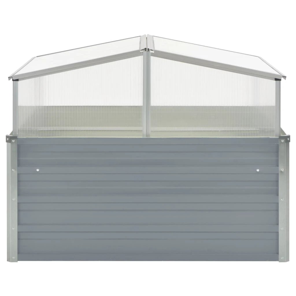 vidaXL Greenhouse Brown 100x100x85 cm Galvanised Steel by vidaXL