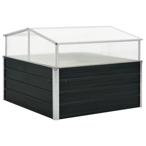 vidaXL vidaXL Greenhouse Brown 100x100x85 cm Galvanised Steel - Greenhouse