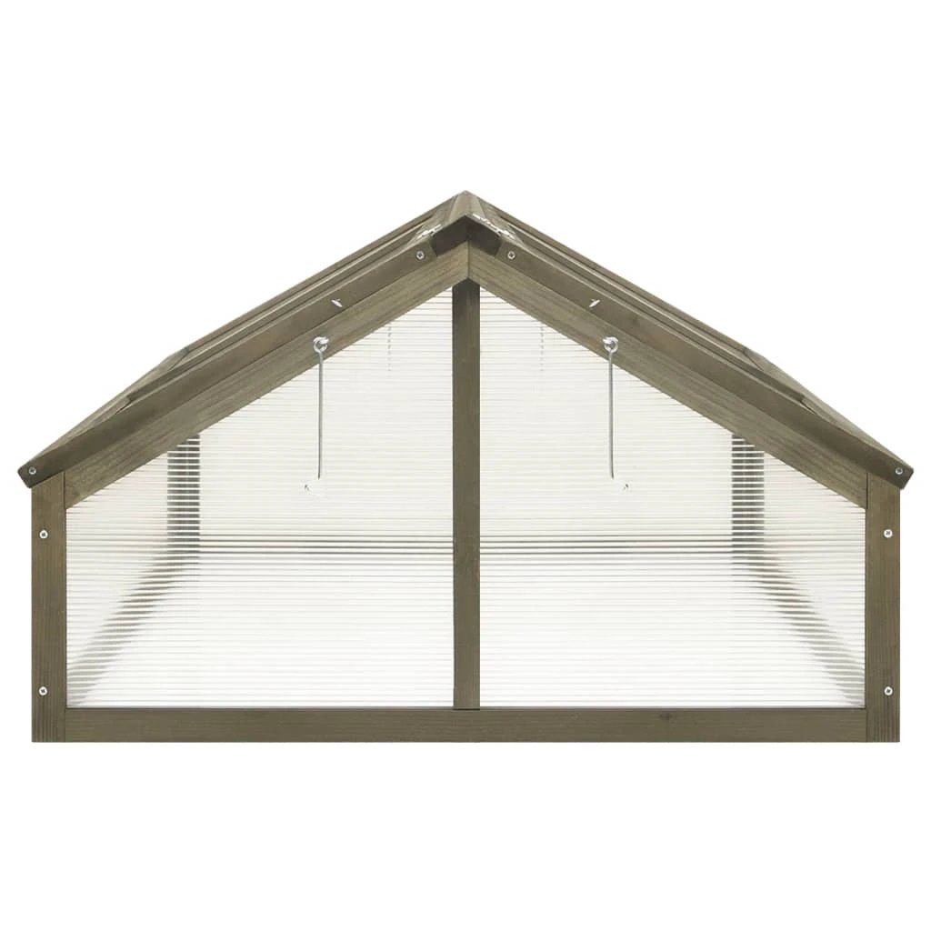 vidaXL vidaXL Greenhouse Brown 114x80x50 cm Firwood - Greenhouse