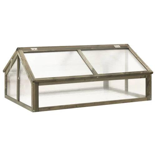 vidaXL vidaXL Greenhouse Brown 114x80x50 cm Firwood - Greenhouse