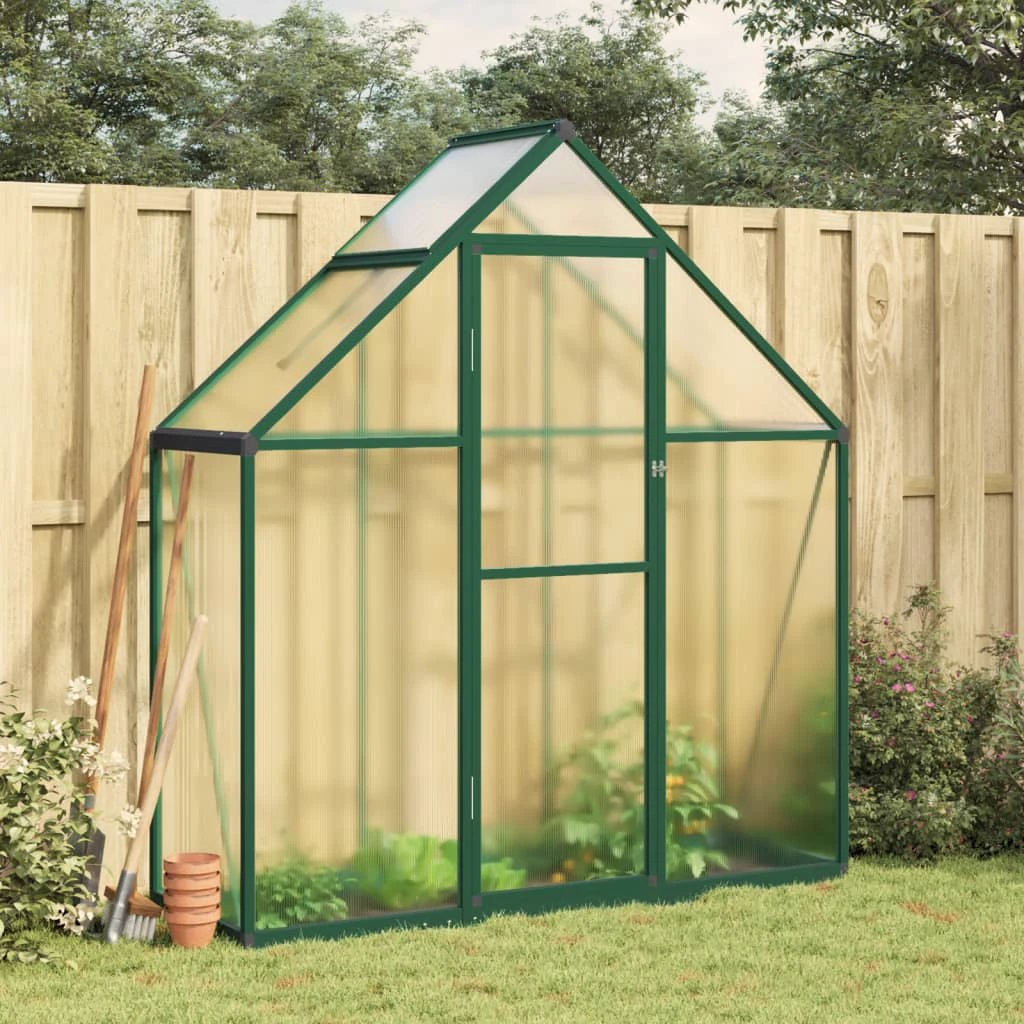 vidaXL Greenhouse with Base Frame Silver 169x58x195 cm Aluminium by vidaXL