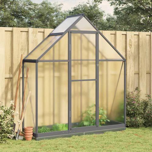 vidaXL Greenhouse with Base Frame Silver 169x58x195 cm Aluminium - Greenhouse