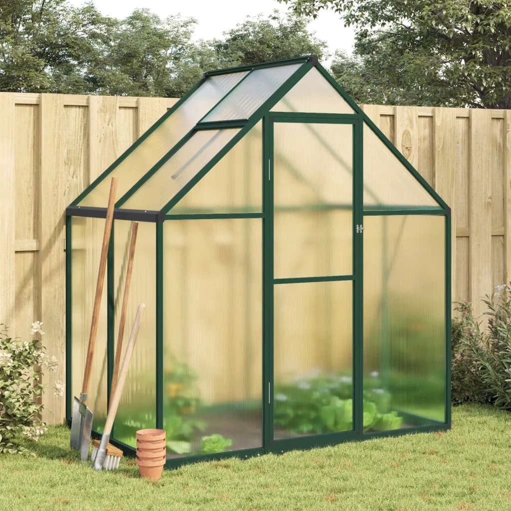vidaXL Greenhouse with Base Frame Silver 169x58x195 cm Aluminium by vidaXL
