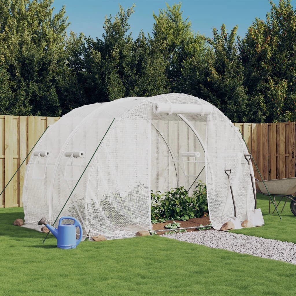 vidaXL Greenhouse with Steel Frame Green 6 m² 3x2x2 m by vidaXL