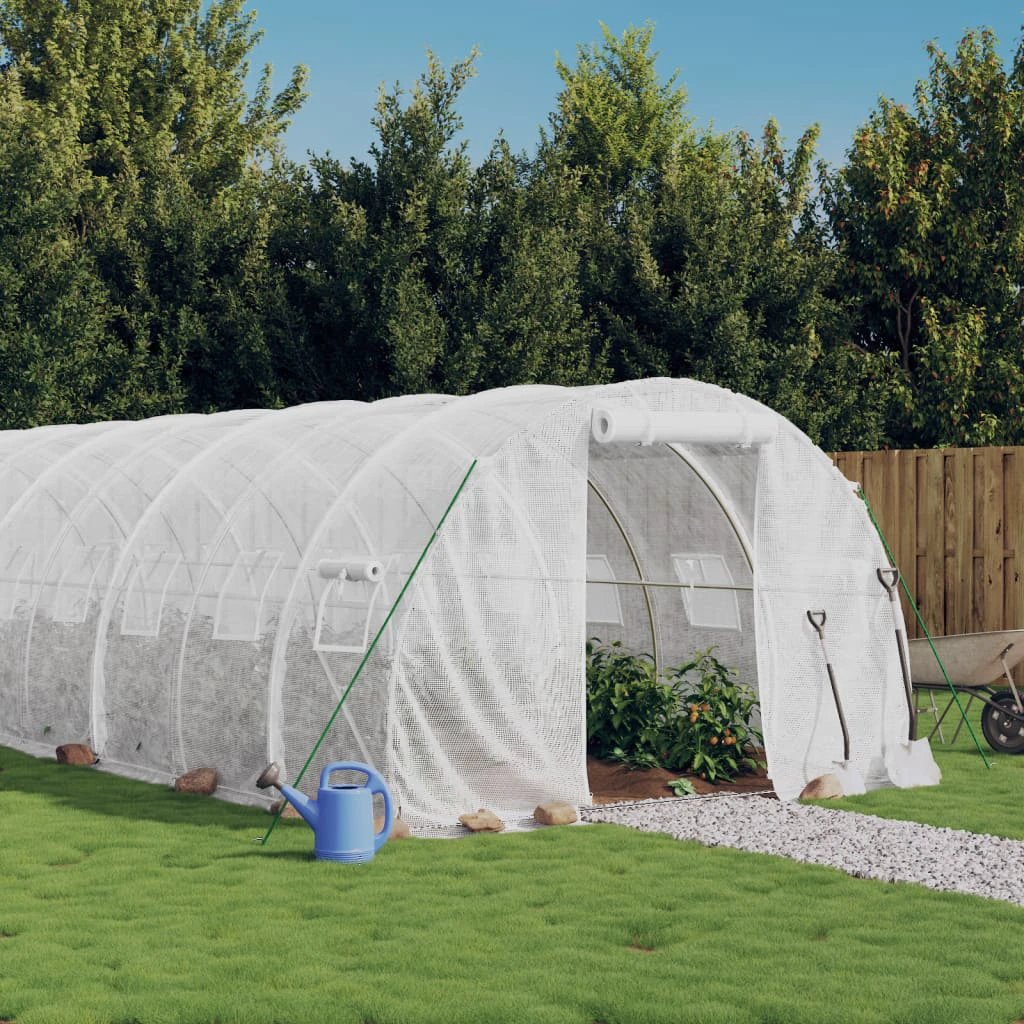 vidaXL Greenhouse with Steel Frame Green 6 m² 3x2x2 m by vidaXL