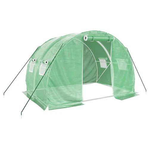 vidaXL Greenhouse with Steel Frame Green 6 m² 3x2x2 m - Greenhouse