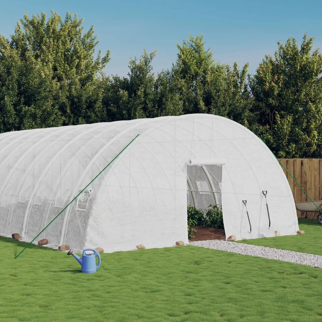 vidaXL Greenhouse with Steel Frame Green 12 m² 6x2x2.85 m by vidaXL