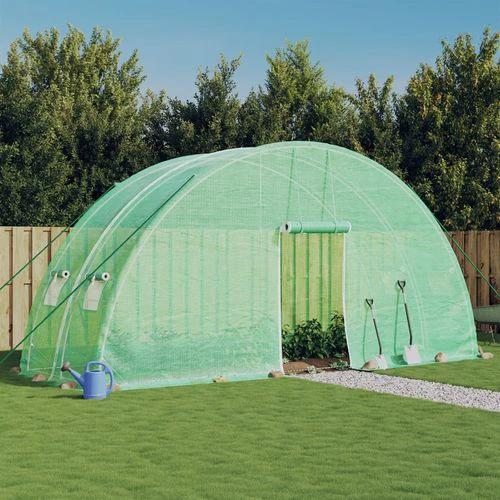 vidaXL vidaXL Greenhouse with Steel Frame Green 12 m² 6x2x2.85 m - Greenhouse