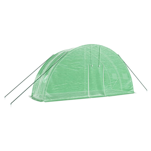 vidaXL vidaXL Greenhouse with Steel Frame Green 12 m² 6x2x2.85 m - Greenhouse