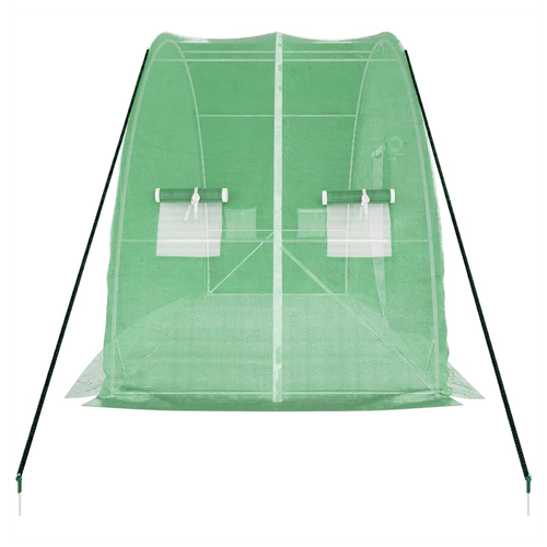 vidaXL vidaXL Greenhouse with Steel Frame Green 12 m² 6x2x2.85 m - Greenhouse