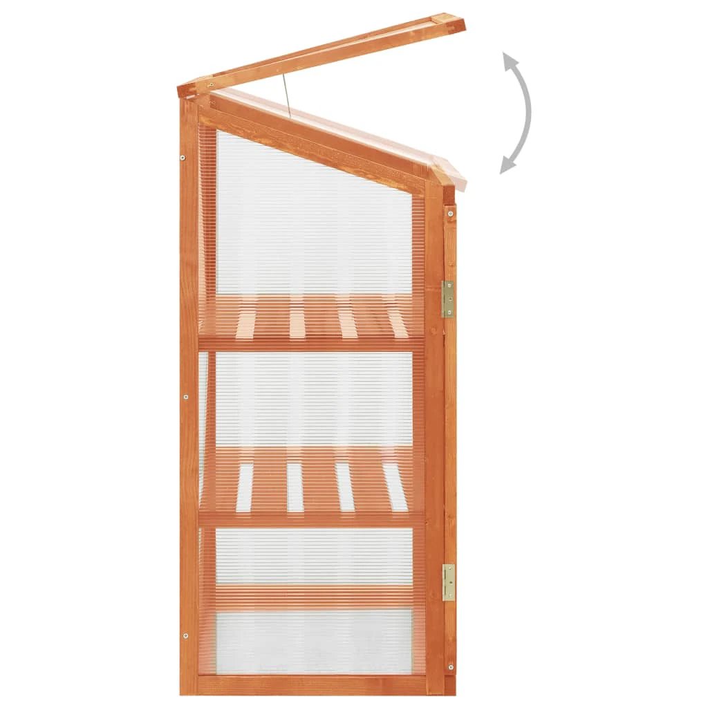 vidaXL Greenhouse 60x45x100 cm Firwood by vidaXL