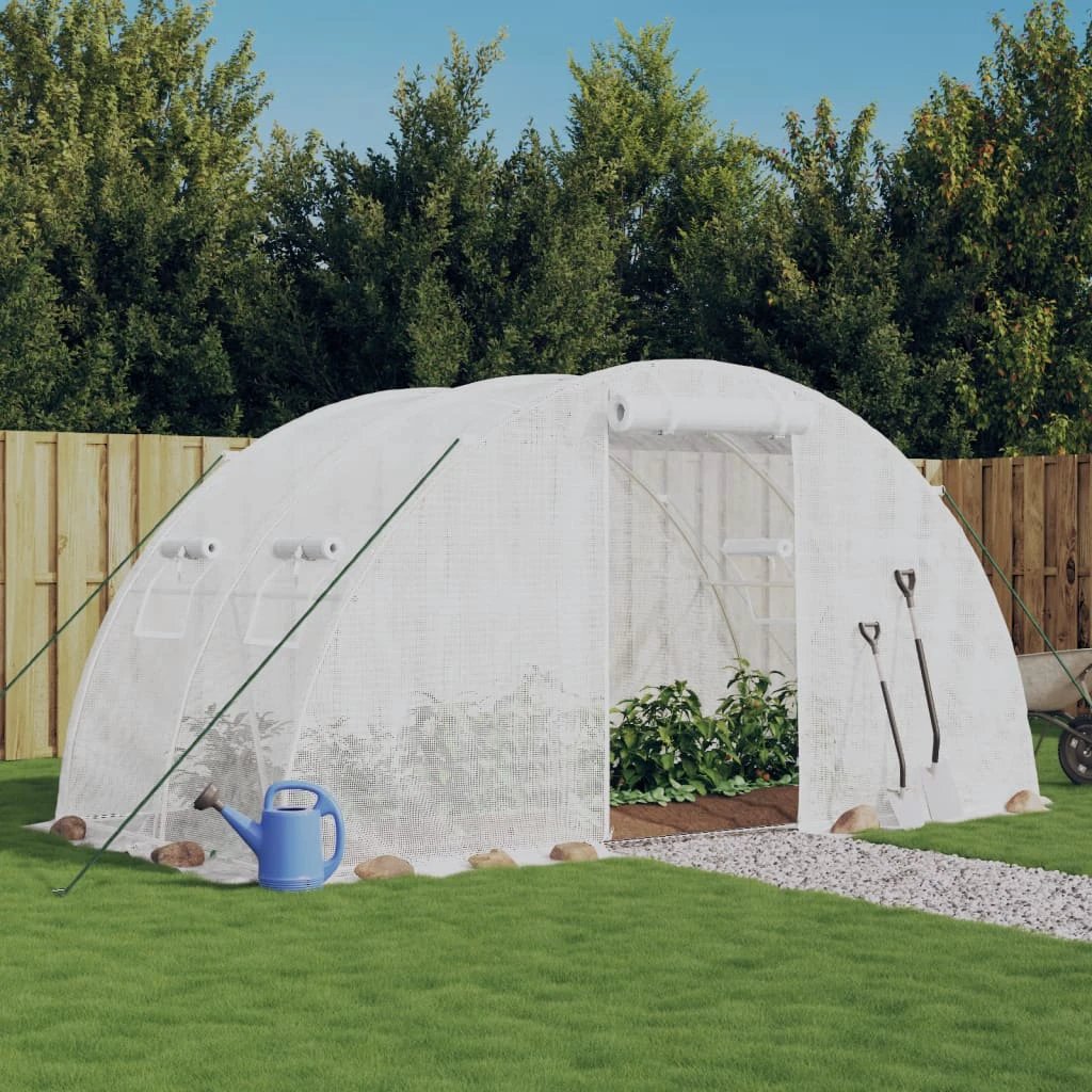 vidaXL Greenhouse with Steel Frame Green 8 m² 4x2x2 m - Greenhouse