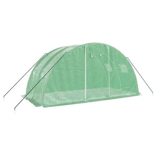 vidaXL Greenhouse with Steel Frame Green 8 m² 4x2x2 m - Greenhouse