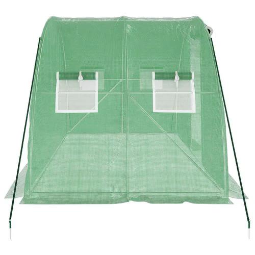 vidaXL Greenhouse with Steel Frame Green 8 m² 4x2x2 m - Greenhouse