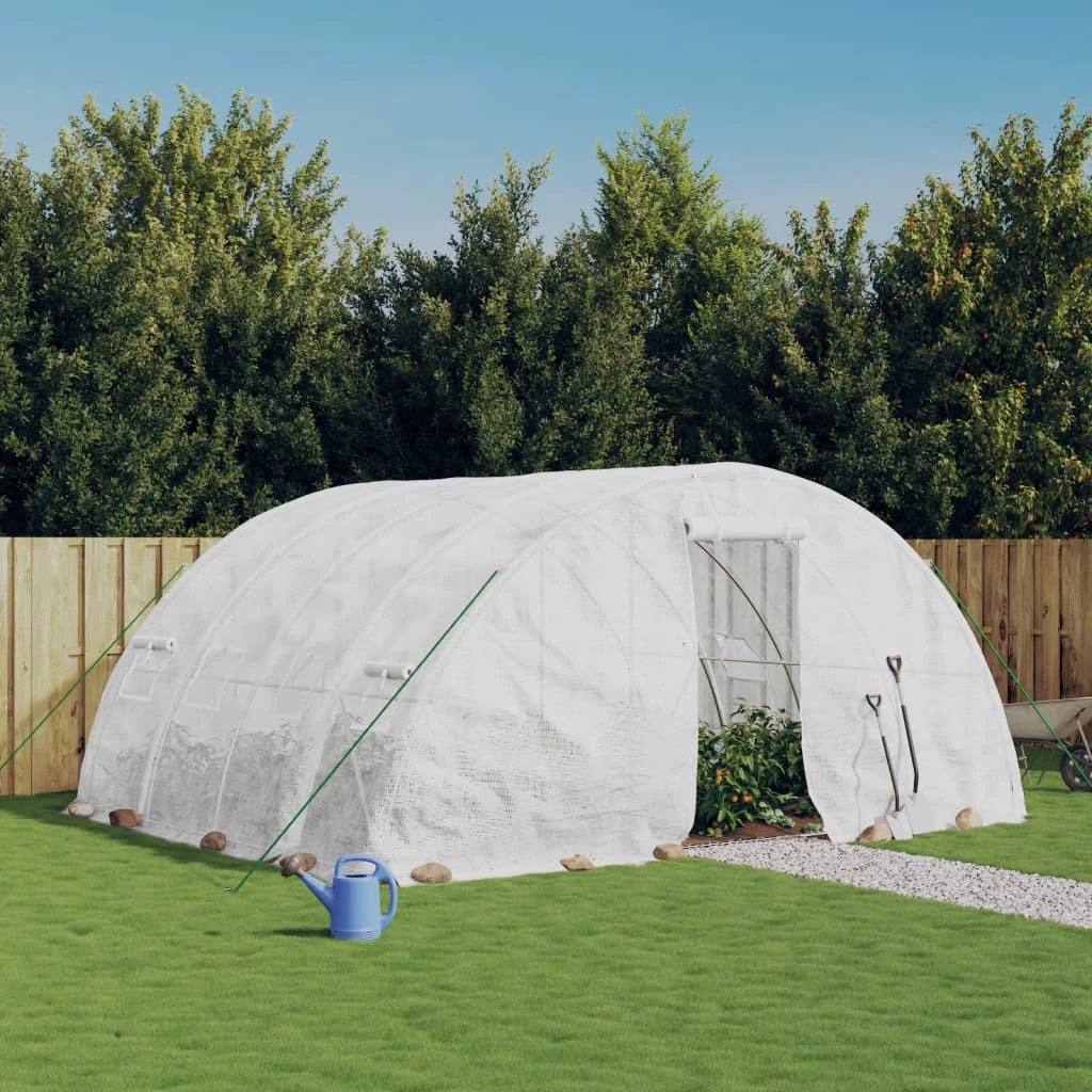 vidaXL vidaXL Greenhouse with Steel Frame Green 10 m² 5x2x2.3 m - Greenhouse