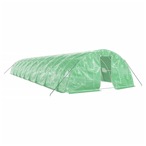 vidaXL vidaXL Greenhouse with Steel Frame Green 10 m² 5x2x2.3 m - Greenhouse