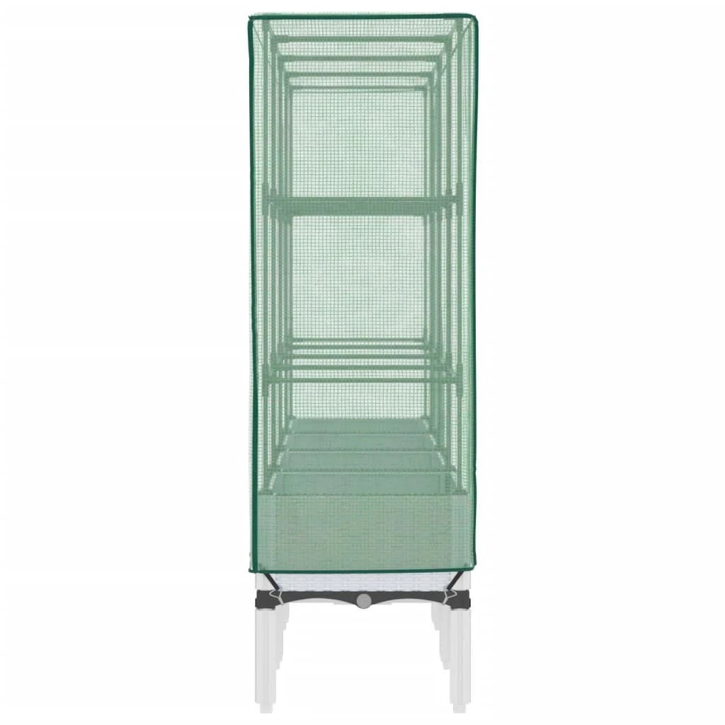 vidaXL Raised Bed with Greenhouse Cover Rattan Look 40x40x140 cm by vidaXL