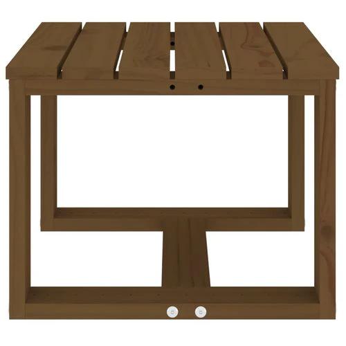 vidaXL vidaXL Garden Side Table 40x38x28.5 cm Solid Wood Pine -