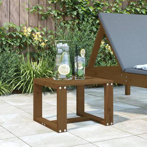 vidaXL vidaXL Garden Side Table 40x38x28.5 cm Solid Wood Pine -
