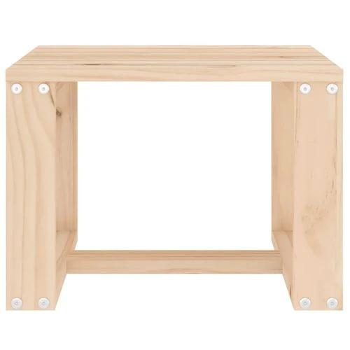 vidaXL vidaXL Garden Side Table 40x38x28.5 cm Solid Wood Pine -