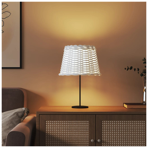 vidaXL vidaXL Lamp Shade White Ø30x20 cm Wicker - Lamp