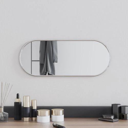 vidaXL Wall Mirror Silver 50x20 cm Oval by vidaXL