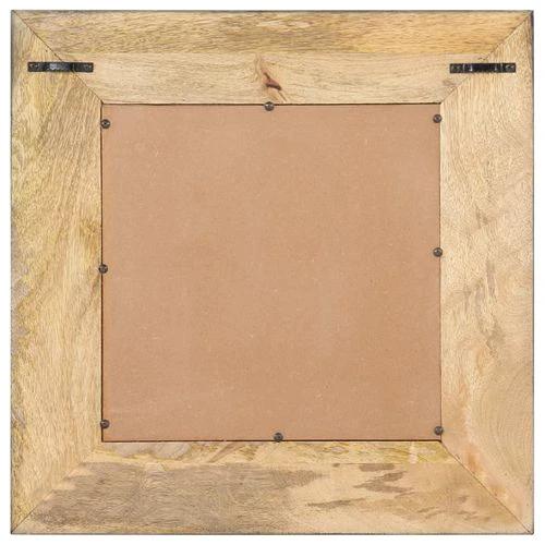 vidaXL Mirror 50x50 cm Solid Mango Wood - Mirror
