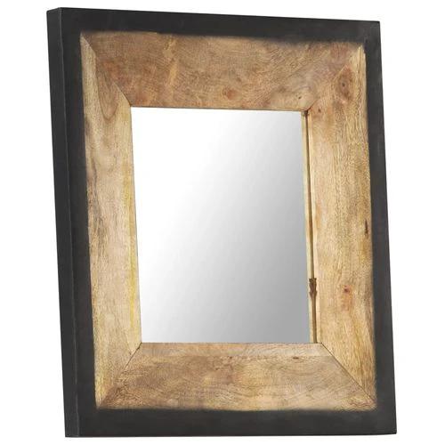 vidaXL Mirror 50x50 cm Solid Mango Wood - Mirror